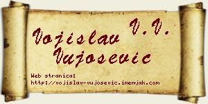Vojislav Vujošević vizit kartica